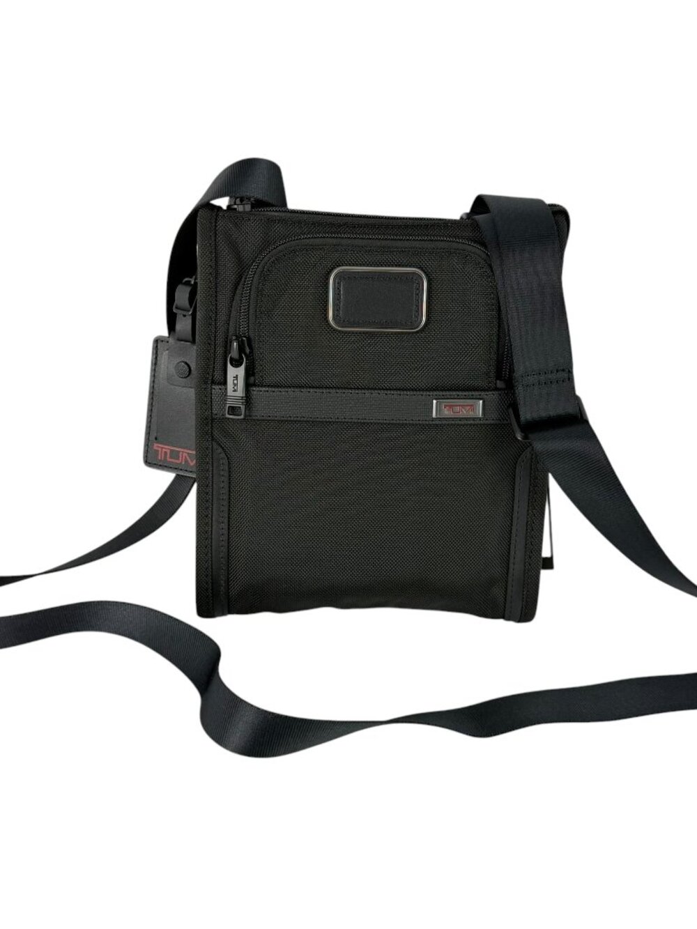 TUMI Alpha Black Nylon Pocket Bag Small Crossbody Shoulder Bag
